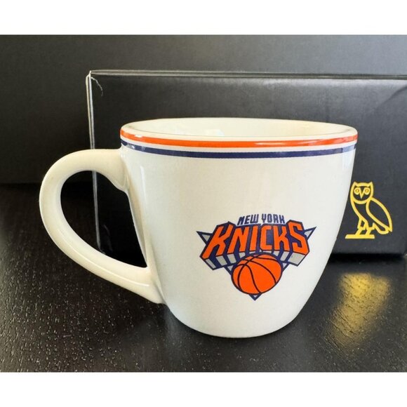 OVO X New York Knicks Coffee Espresso Cup & Saucer Set Ceramic NBA Basketball - Picture 5 of 5